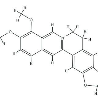 The chemical structure of berberine. | Download Scientific Diagram