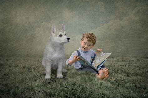 Reading Boy Dog - Free photo on Pixabay