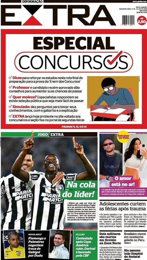 Capa Extra Edi O Segunda De Julho De