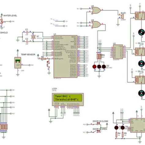 Simulation of the global system through Proteus ISIS | Download ...