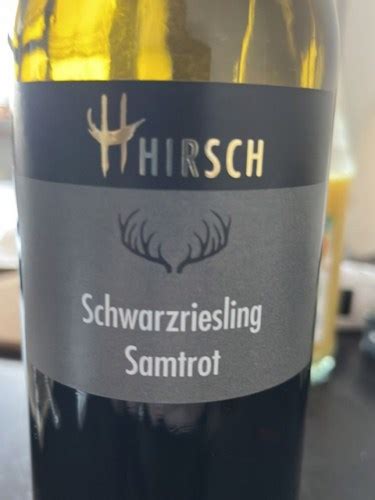 Hirsch Schwarzriesling Samtrot Vivino Us