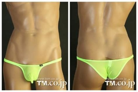 Sheer Cheeky Bikini Men S Underwear With Pouch Colors Available Ebay