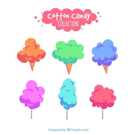 cotton candy logo vectors   high quality vectors