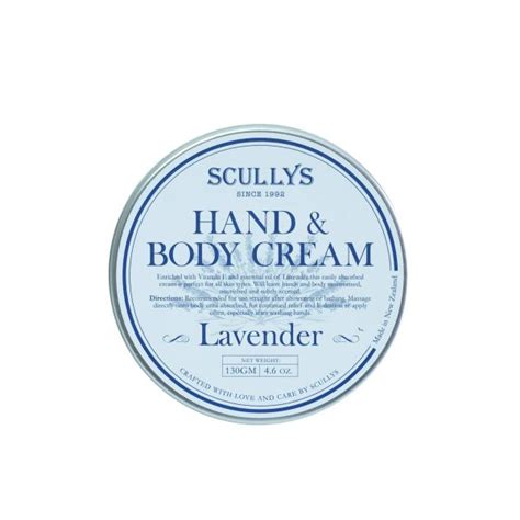 Gardeners Lavender Hand Cream 130gm Scullys Home And Beauty