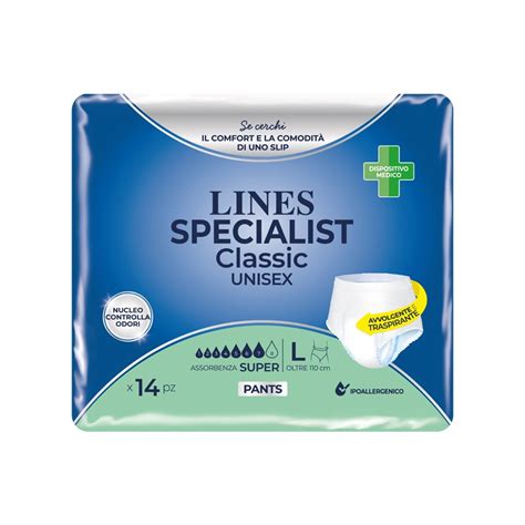 Lines Specialist Classic Pants Super Pannolone A Mutanda L Pezzi