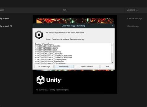 Crash Unity Crashes On Startup On My Linux Machine Stack Overflow