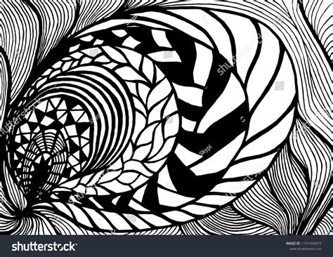 Abstract Line Art Pattern Hand Drawing Stock Vector (Royalty Free) 1131454415 | Shutterstock