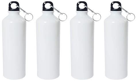 Stainless Steel And Aluminium White Sublimation Sipper Bottle Round