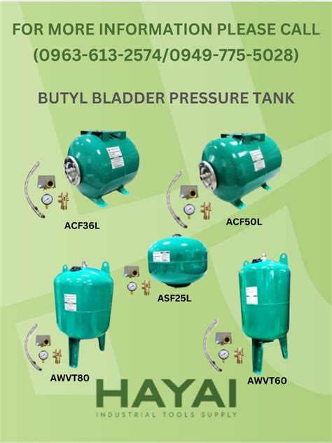 Butyl Bladder Pressure Tank Commercial Industrial Construction