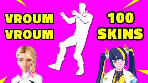 Danse Vroum Vroum Avec 100 Skins 💯 Emote Fortnite Passe De Combat