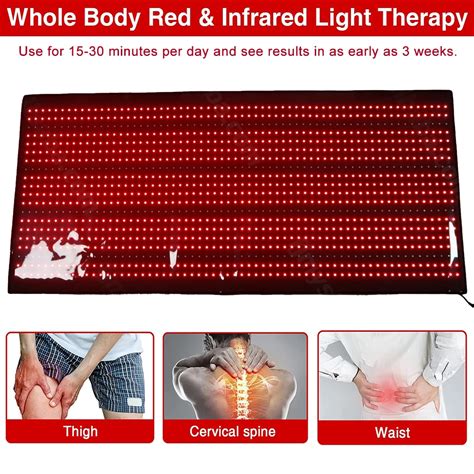 1260pcs Red Infrared Light Therapy Pad Belt 660nm 850nm Back Waist