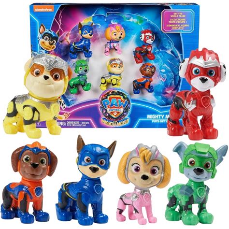 PSI PATROL MIGHTY MOVIE ZESTAW 6 FIGUREK PUPS GIFT PACK 3 SPIN MASTER