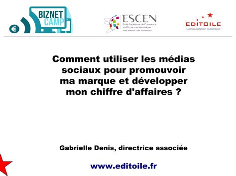 Utiliser Les R Seaux Sociaux Pour Promouvoir Sa Marque Ppt