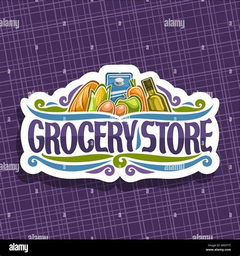 Vector Logo For Grocery Store Stock Vector Image And Art Alamy