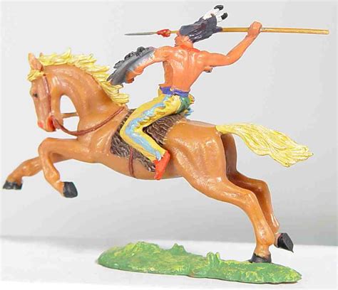 Elastolin Indianer Zu Pferd Mit Speer Germantoys De