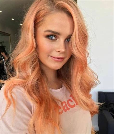 Peach Hair Hottest Hair Color In Spring And Summer Of 2019 Trendy