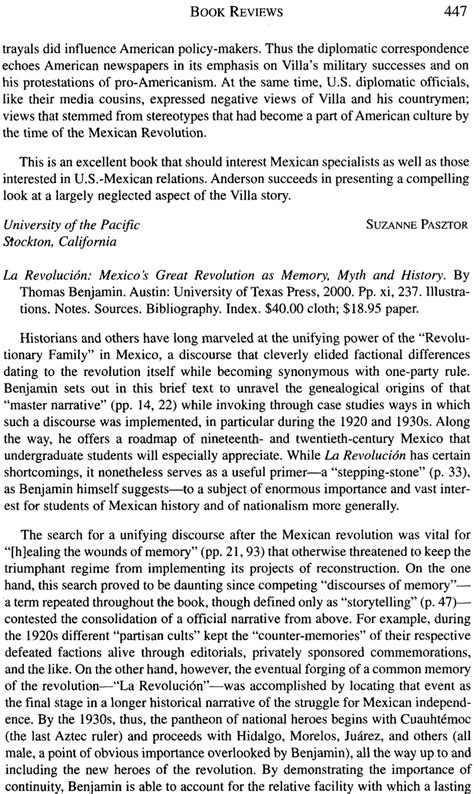 La Revolución Mexicos Great Revolution As Memory Myth And History By Thomas Benjamin Austin