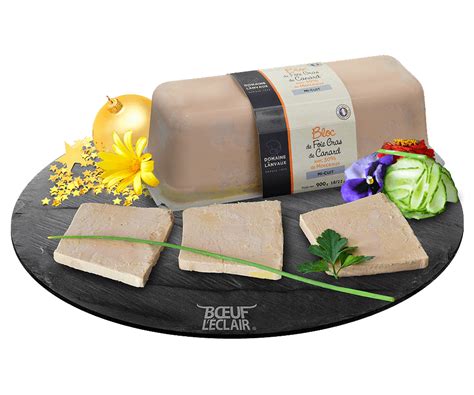 Achat En Ligne Bloc Foie Gras De Canard 30 Morceaux Mi Cuit En 900g