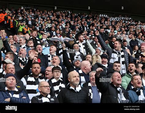 sunderland uk  jan  newcastle united fans enjoy  rivalry