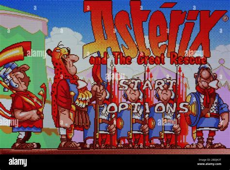 Asterix And The Great Rescue Sega Genesis Mega Drive Editorial Use