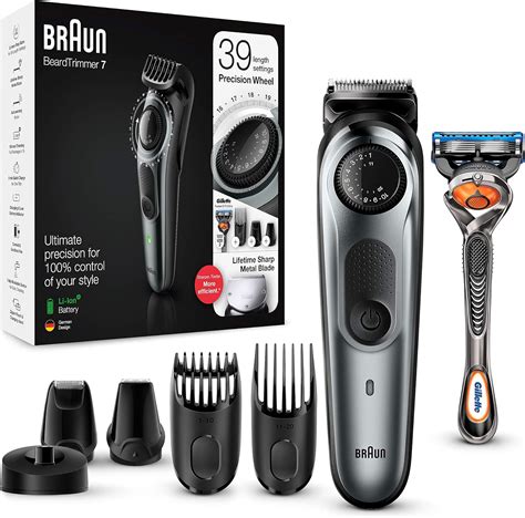 Braun BT7240 Tondeuse électrique Barbe et Cheveux 39 Réglages de