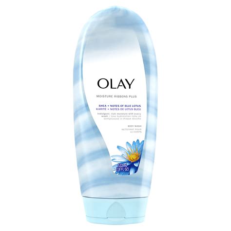 Olay Moisture Ribbons Plus Body Wash Shea And Blue Lotus 18 Fl Oz