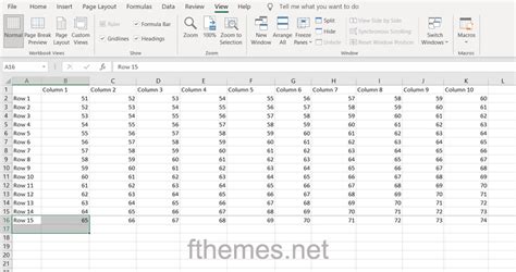 How to Freeze a Row and Column in Excel