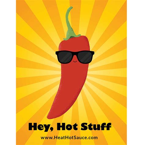 Hey Hot Stuff Sticker