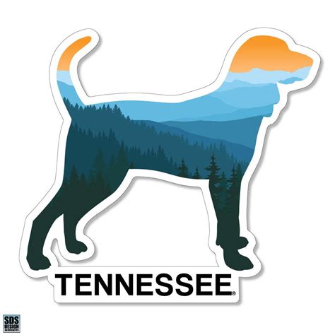 Vols | Tennessee 6" Dog Silhouette Decal | Alumni Hall