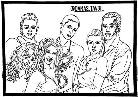 Desenho Rbd Para Colorir