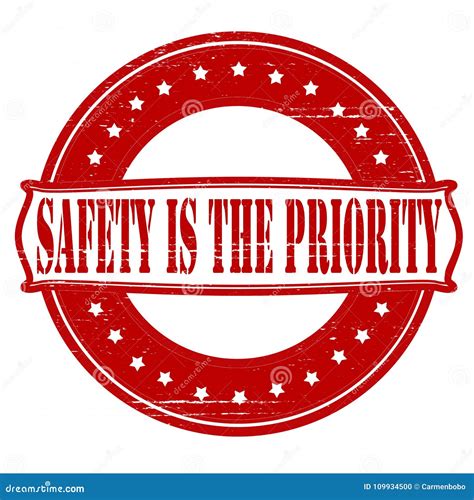 Safety Is The Priority Stock Illustration Illustration Of Precedence