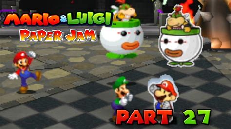 Mario Luigi Paper Jam Part 27 Boss Bowser Jr Paper Bowser Jr