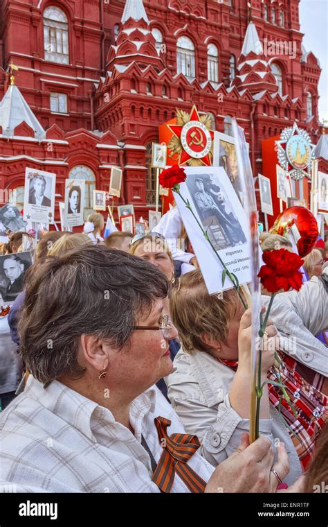 La Place Rouge Moscou Russie Mai Parade Du R Giment D