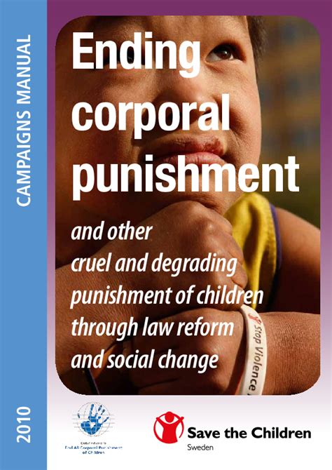 Ending Corporal Punishment And Other Cruel And Degrading Punishment Of