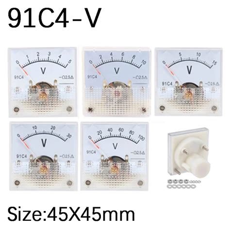 C Dc Voltmeter Analog Panel Voltage Meter Mechanical Pointer Type