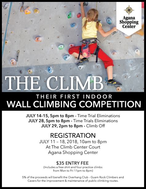 The Climbs First Indoor Wall Climbing Competition Agana Shopping Center