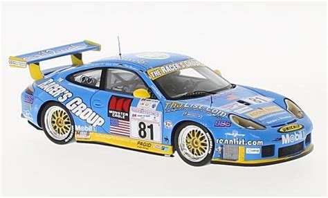 Miniature Porsche 996 GT3 1 43 Spark 911 GT3 RS No 81 24h Le Mans