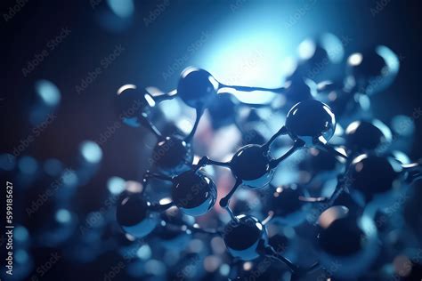 Science molecular DNA model structure, AI Stock Illustration | Adobe Stock