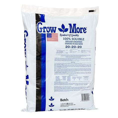 Amazon Grow More 5010 All Purpose Fertilizer 20 20 20 25 Pound