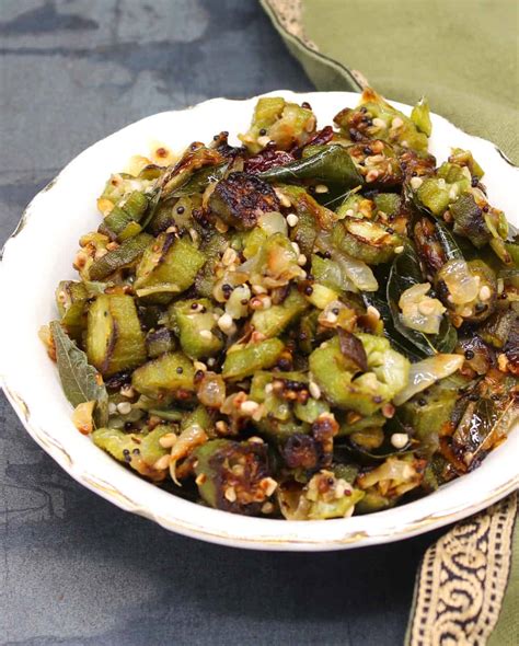 Sauteed Okra Bhindi Ki Sabzi No Slime Information Treasure