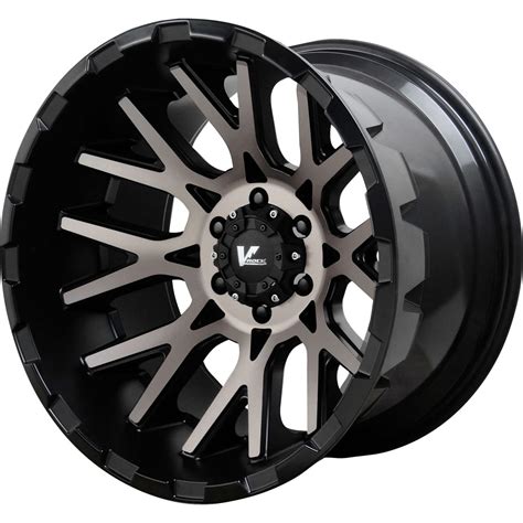 V Rock Recoil Satin Black With Machined Spoke Faces And A Tinted Clear