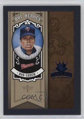 2005 Donruss Diamond Kings HOF Heroes Blue Framed 100 Rod Carew HH 18