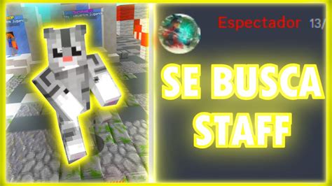 Se Busca Staff En Servidor De Minecraft Youtube