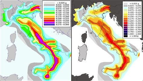 Carta Tematica Sismica Italia Cartina Toscana