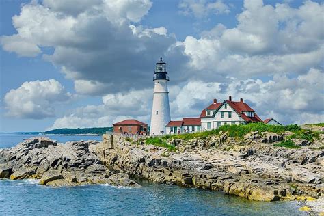 Portland Head Light Lighthouse Light Station Tower Old Lighthouse