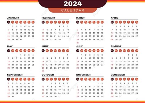 Template Kalender Meja Landscape Vol Vektor Templat Untuk Unduh