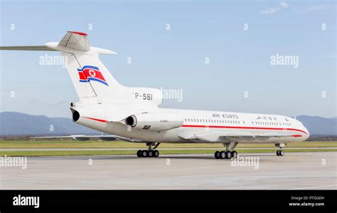 Russia Vladivostok 10052018 Passenger Aircraft Tupolev Tu 154 Of Air Koryo North Korea On