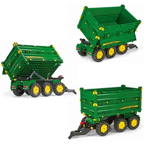 Rolly Toys Rollymulti Trailer John Deere Sl Pvagn Till Tramptraktor