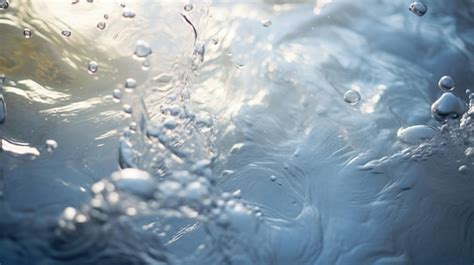 Premium Ai Image A Close Up Of Water Bubbles In A Sink