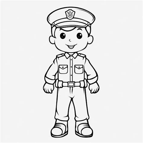 police officer coloring page coloring pages fairy coloring pages